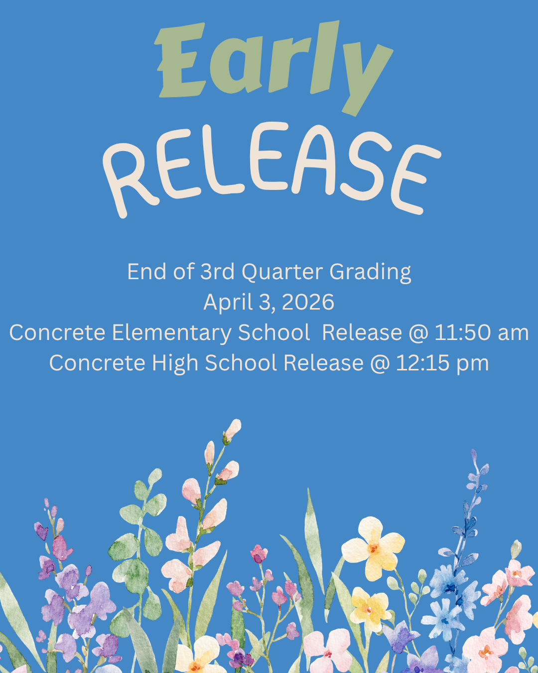Early release flyer